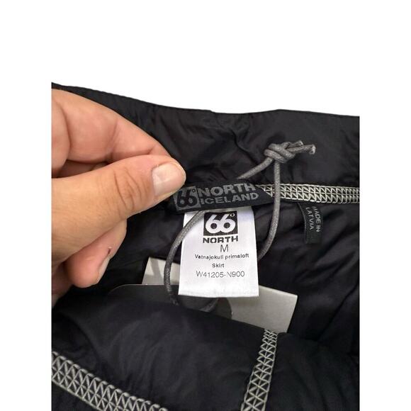 66 North Iceland Vatnajokull Primaloft Skirt Black Gray Grey Womens Medium New - Picture 4 of 10